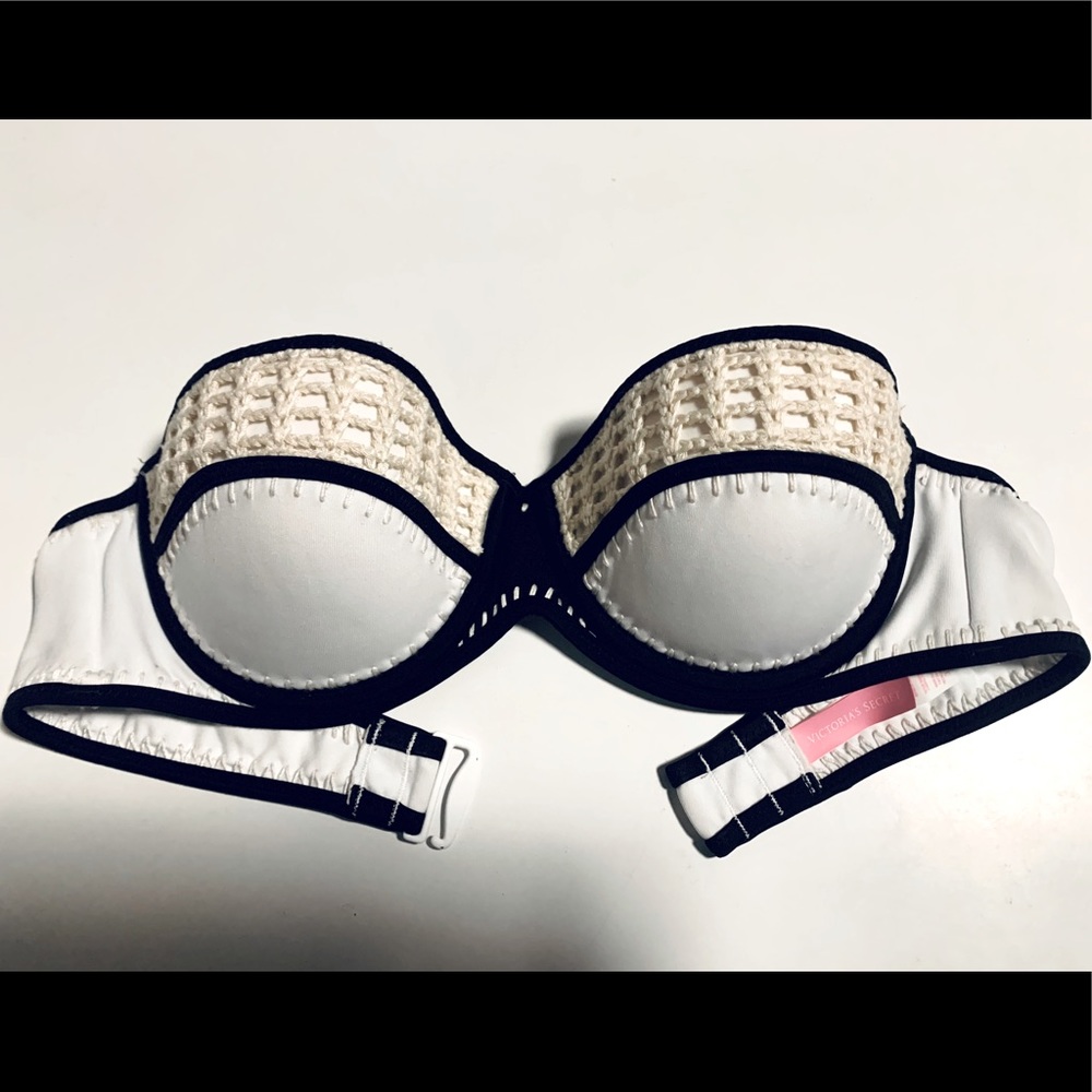 Victoria’s Secret White Bandeau Bikini Swim Top